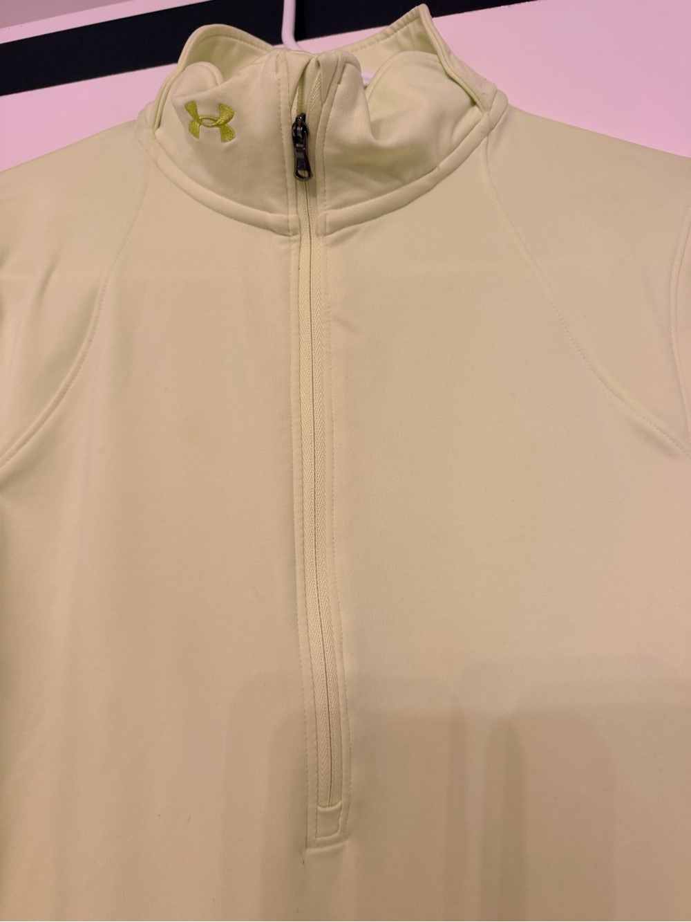 Under Armour Women's Pale Yellow Half-Zip Utility Jacket